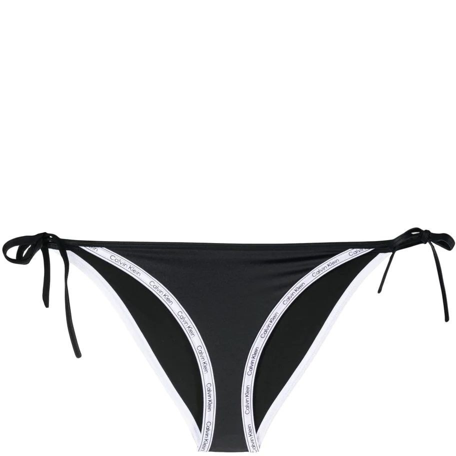 CALVIN KLEIN UW Apatinė kostiumėlio dalis moterims, Juoda, String side tie 1