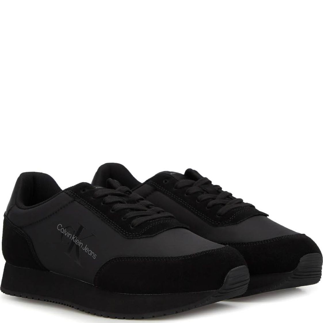 CALVIN KLEIN JEANS Laisvalaikio bateliai vyrams, Juoda, Retro low laceup leisure 1