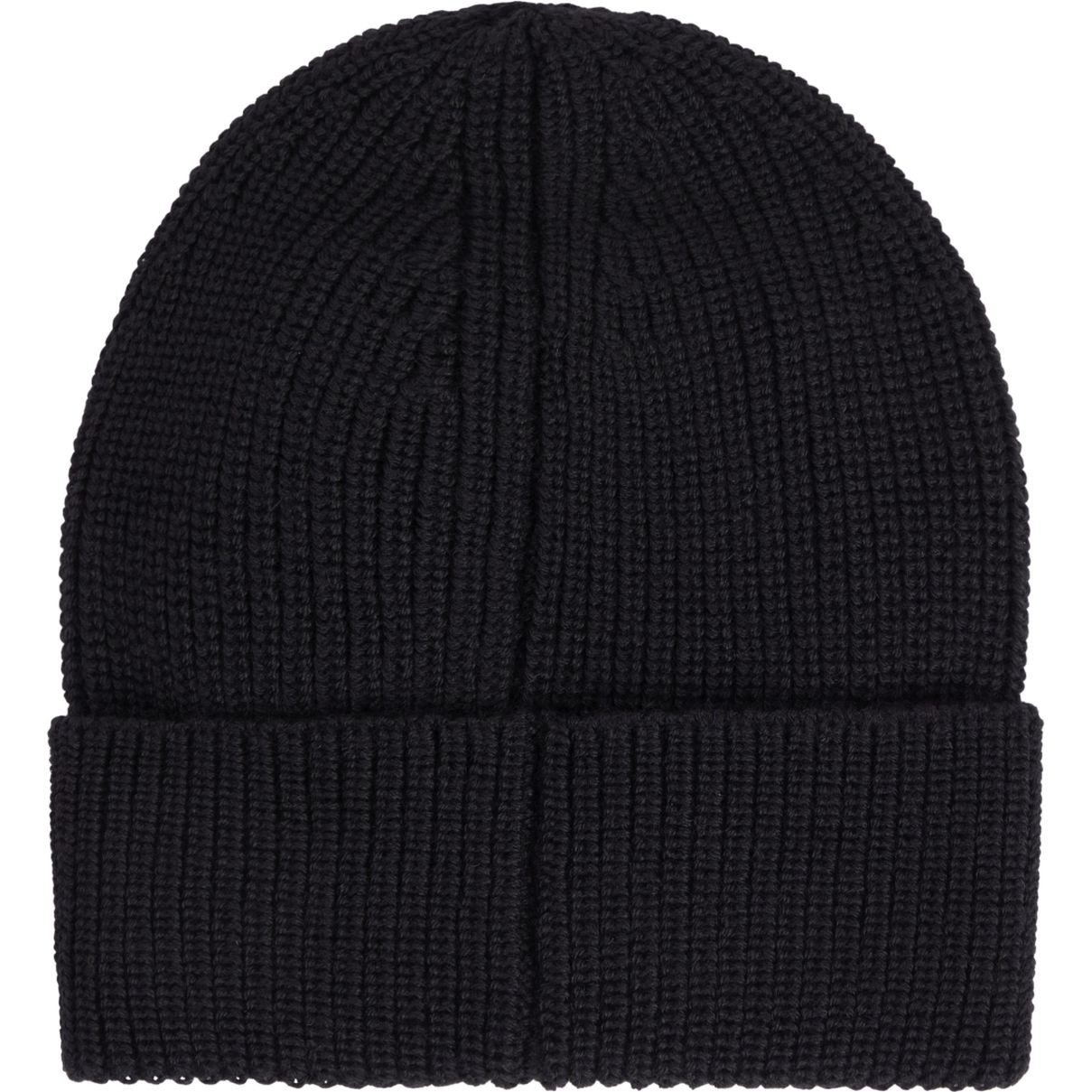 CALVIN KLEIN JEANS Kepurė vyrams, Juoda, Mono logo patch beanie 1