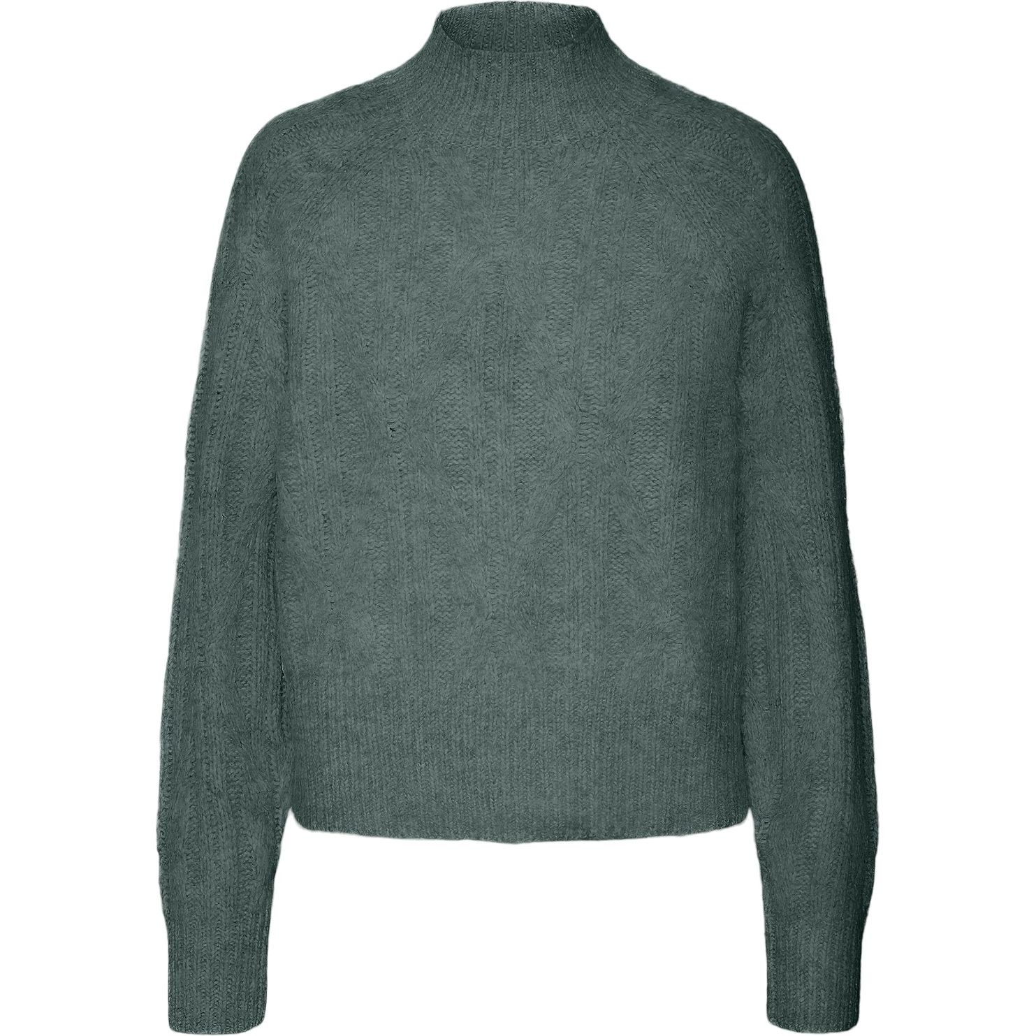 VERO MODA Megztinis su kaklu moterims, Žalia, Baily highneck pullover 1