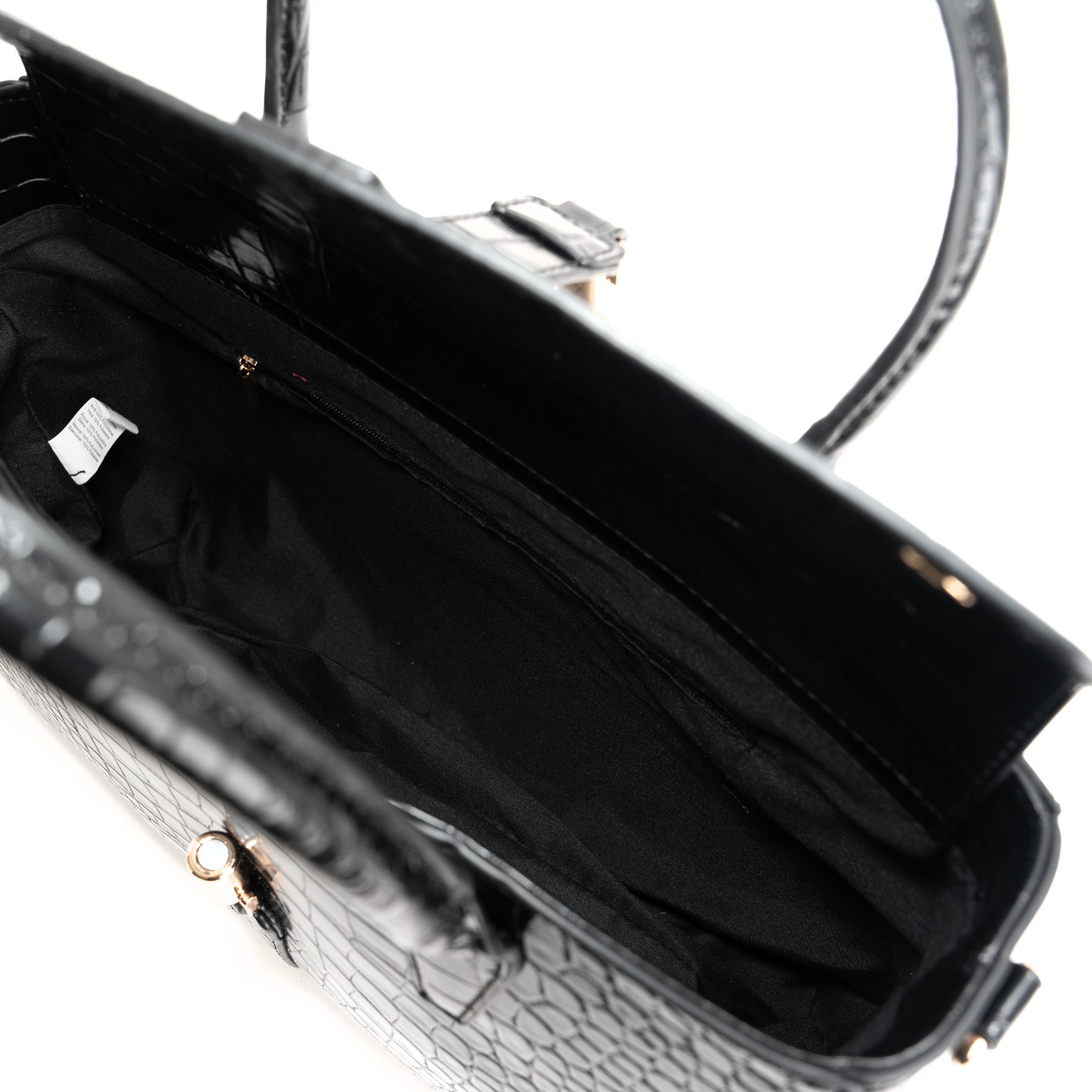 JULICE Pirkinių krepšys moterims, Juoda, Tote bag 3