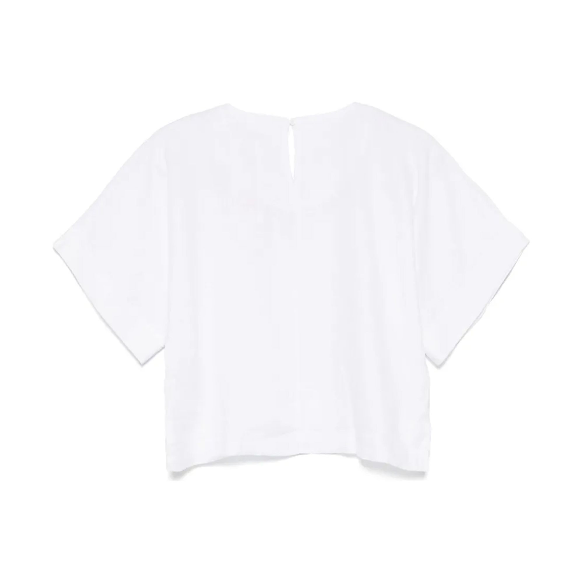 DKNY Trumpinti marškinėliai moterims, Balta, Drop shoulder croppe 2