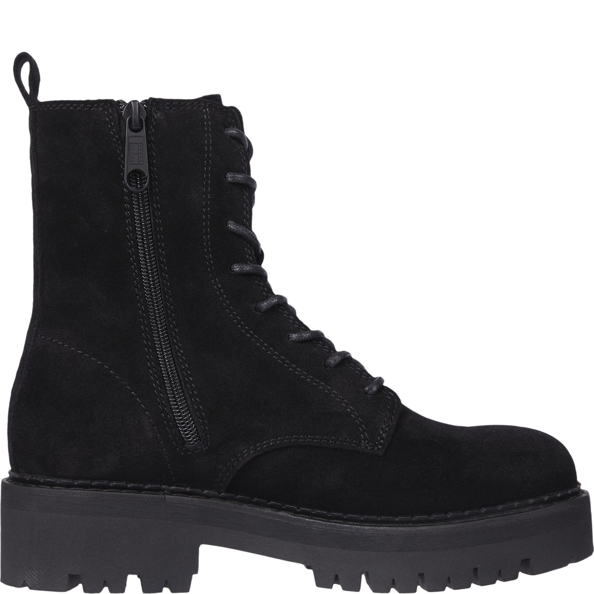 TOMMY JEANS Aulinukai moterims, Juoda, Urban lace up booties 5