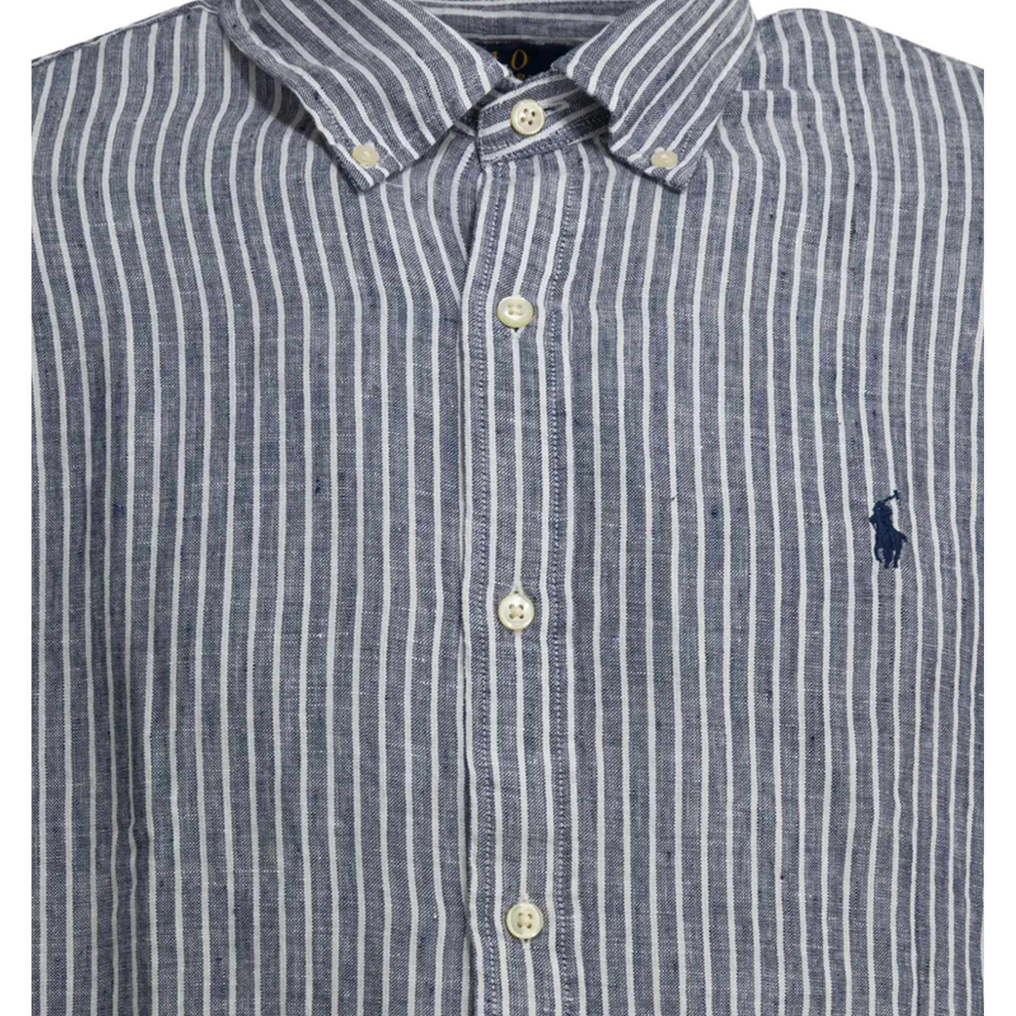 POLO RALPH LAUREN Marškiniai ilgomis rankovėmis vyrams, Mėlyna, Woven-sport shirt-shirt 3