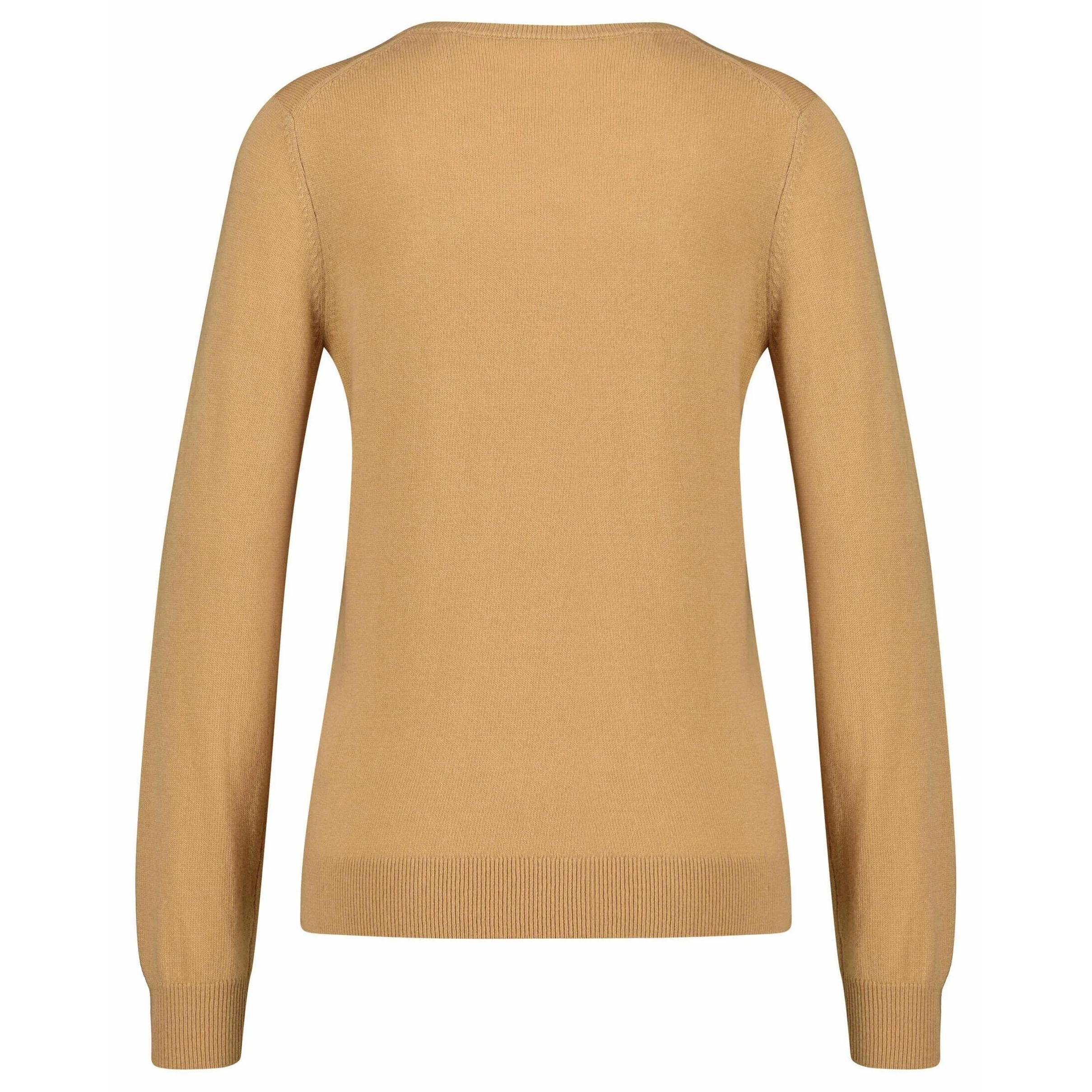 GANT Megztinis moterims, Žalia, EXTRAFINE V-NECK 2