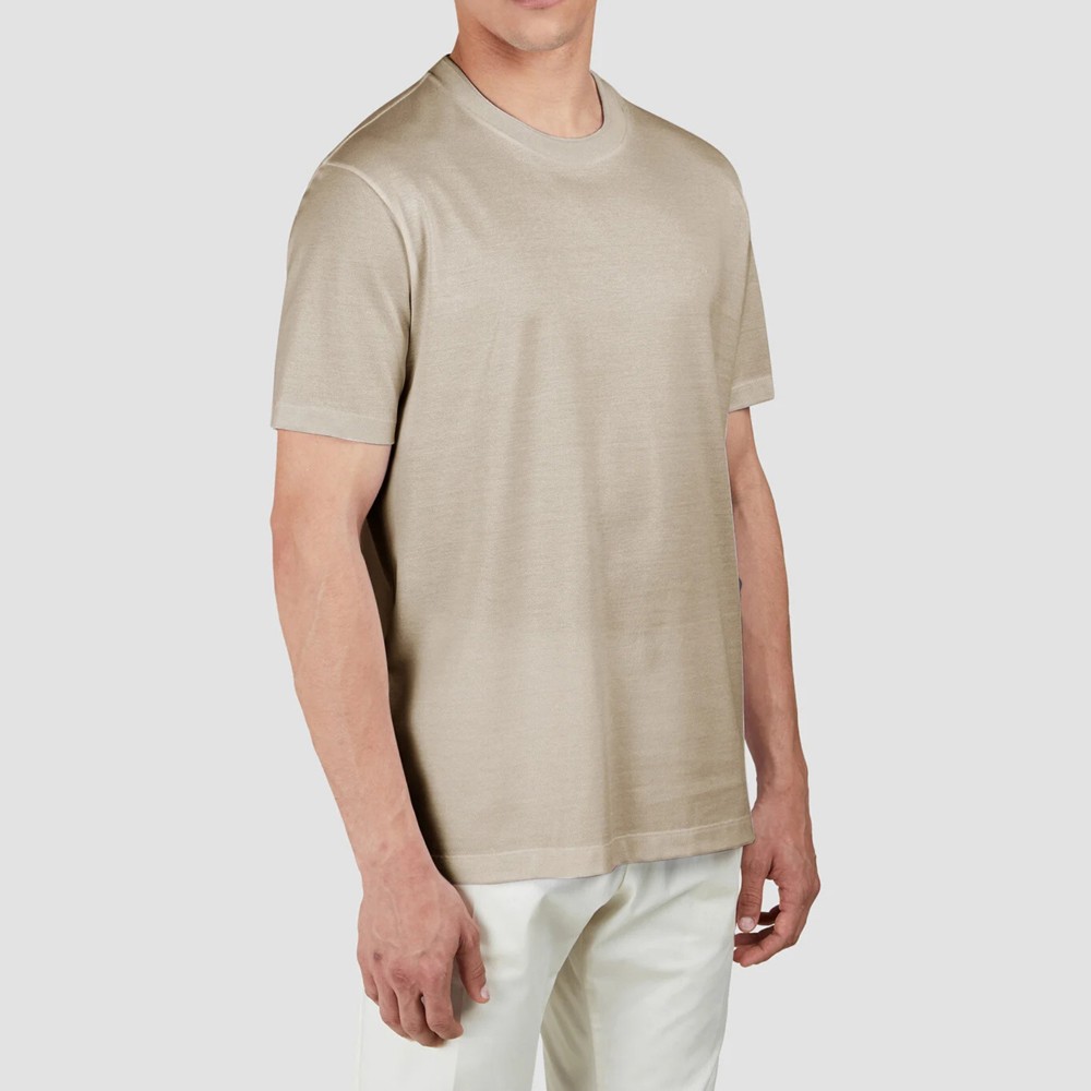 PAUL&SHARK Marškinėliai trump. rankovėmis vyrams, Smėlio, T-shirt 2