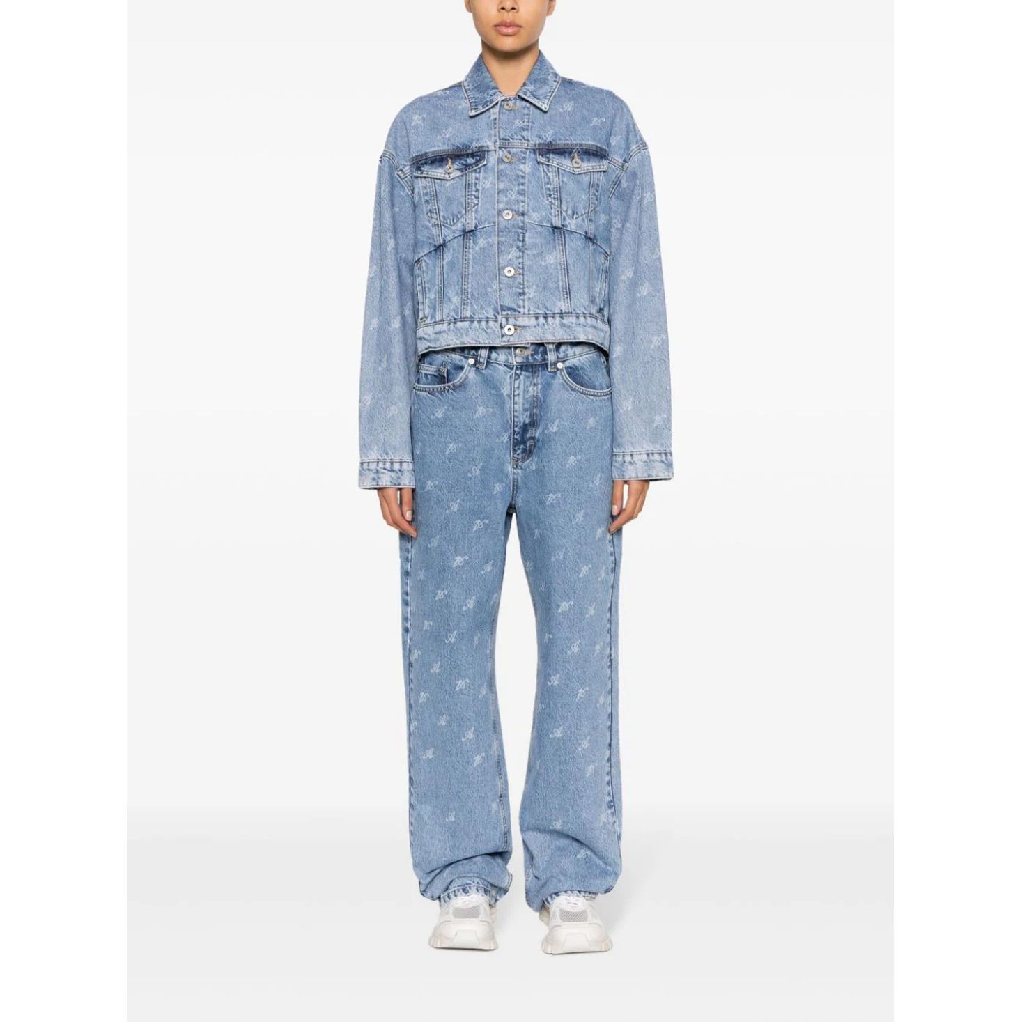 AXEL ARIGATO Bomberis moterims, Mėlyna, Signature rome denim jacket 2