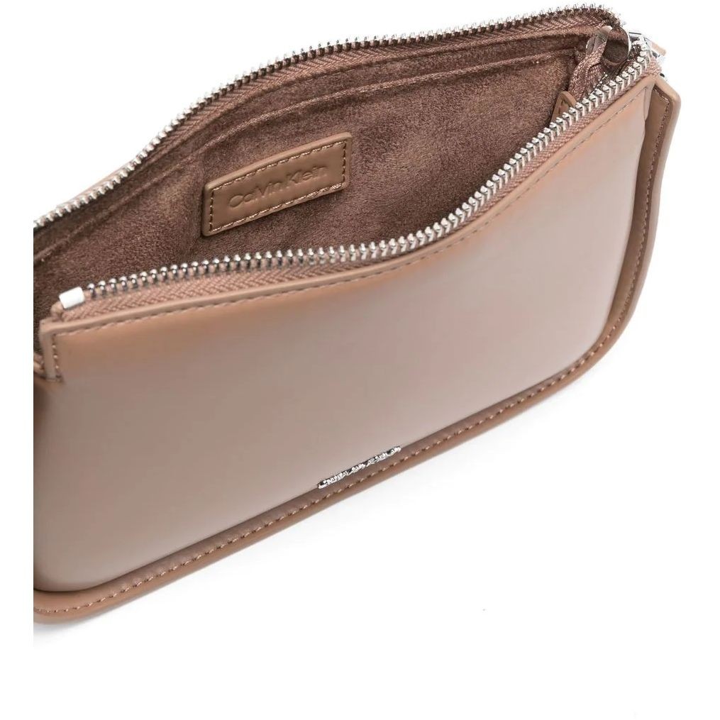 CALVIN KLEIN Rankinė per petį moterims, Smėlio, ARCHIVAL CHAIN CROSSBODY XS 4