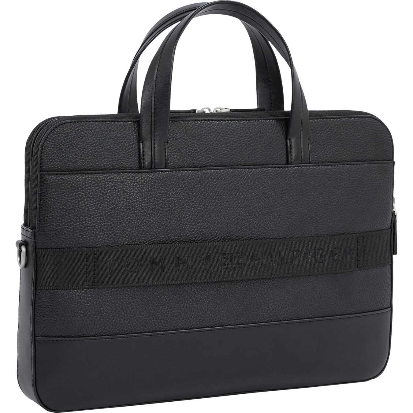 TOMMY HILFIGER Dėklas kompiuteriui vyrams, Juoda, Central computer bag 2