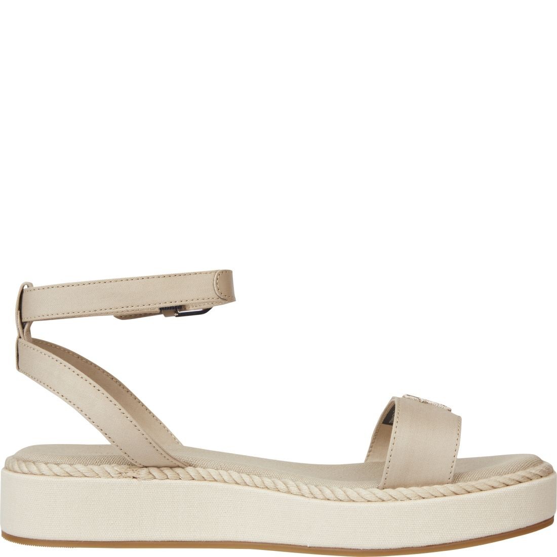 TOMMY HILFIGER Basutės moterims, Žalia, Rope flatform sandals 3
