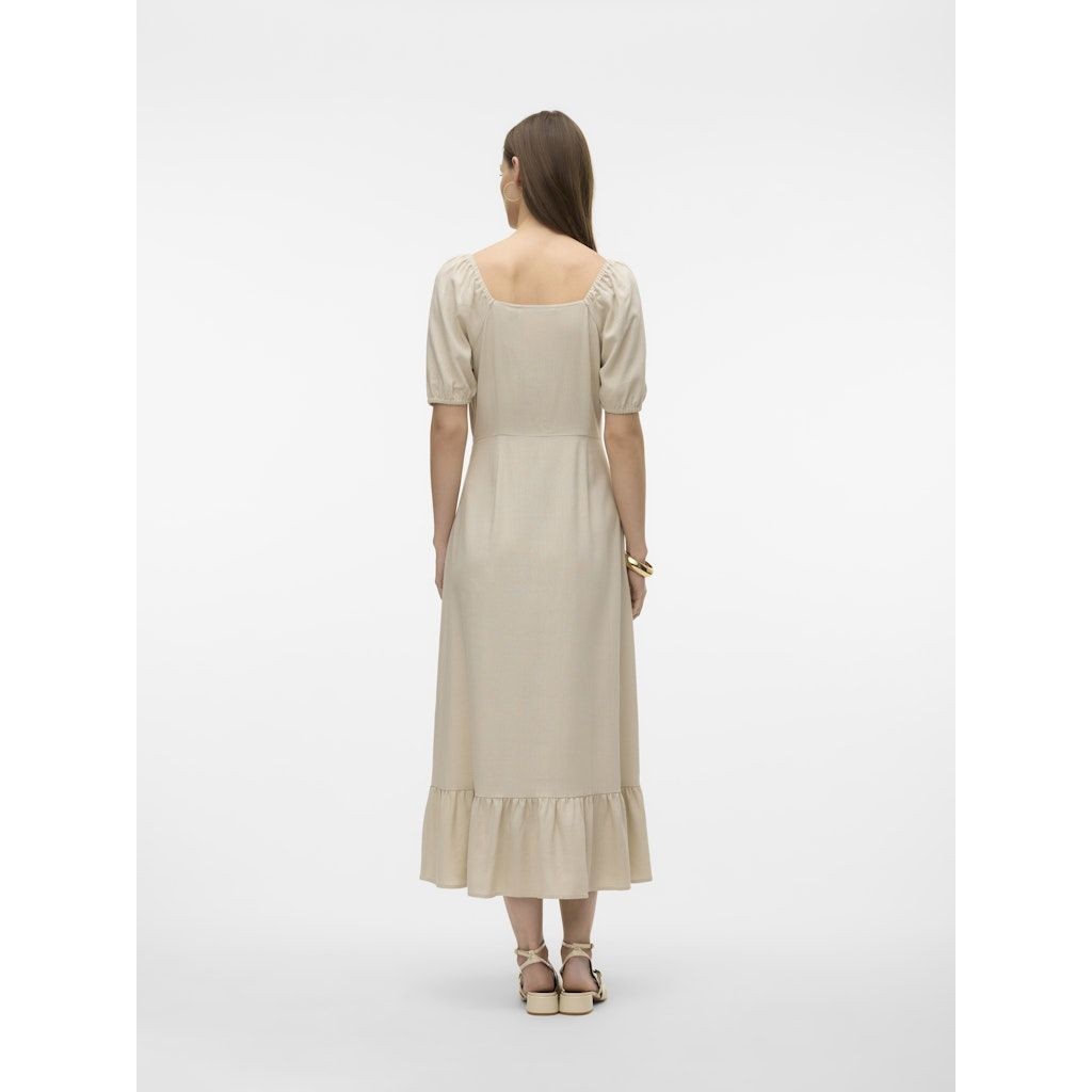 VERO MODA Maxi suknelė moterims, Sidabrinė, VMMYMILO SS 7/8 DRES 2