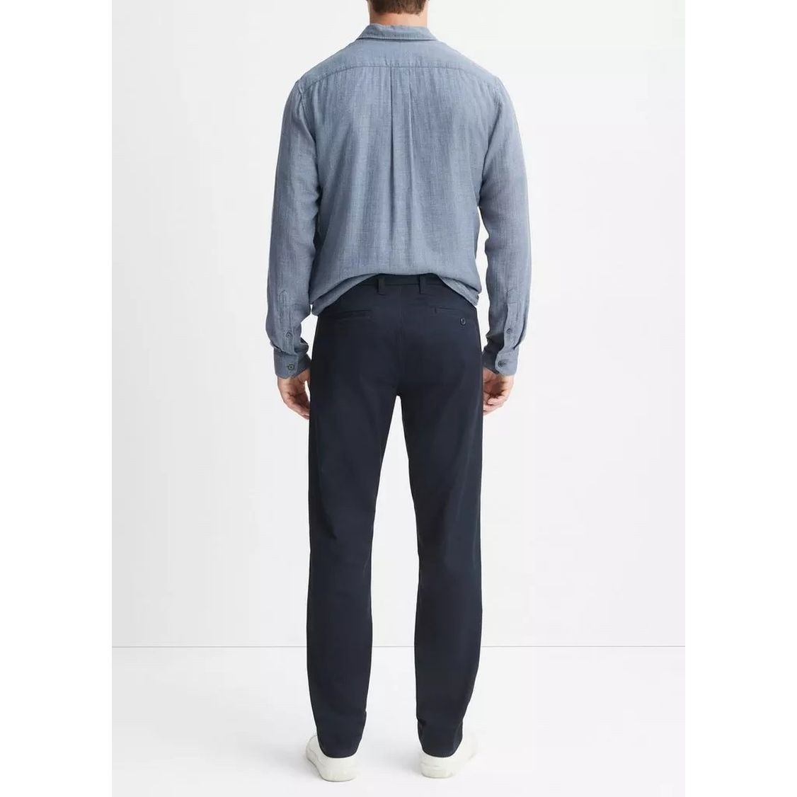 VINCE Laisvalaikio kelnės vyrams, Mėlyna, Cotton twill chino pants 2