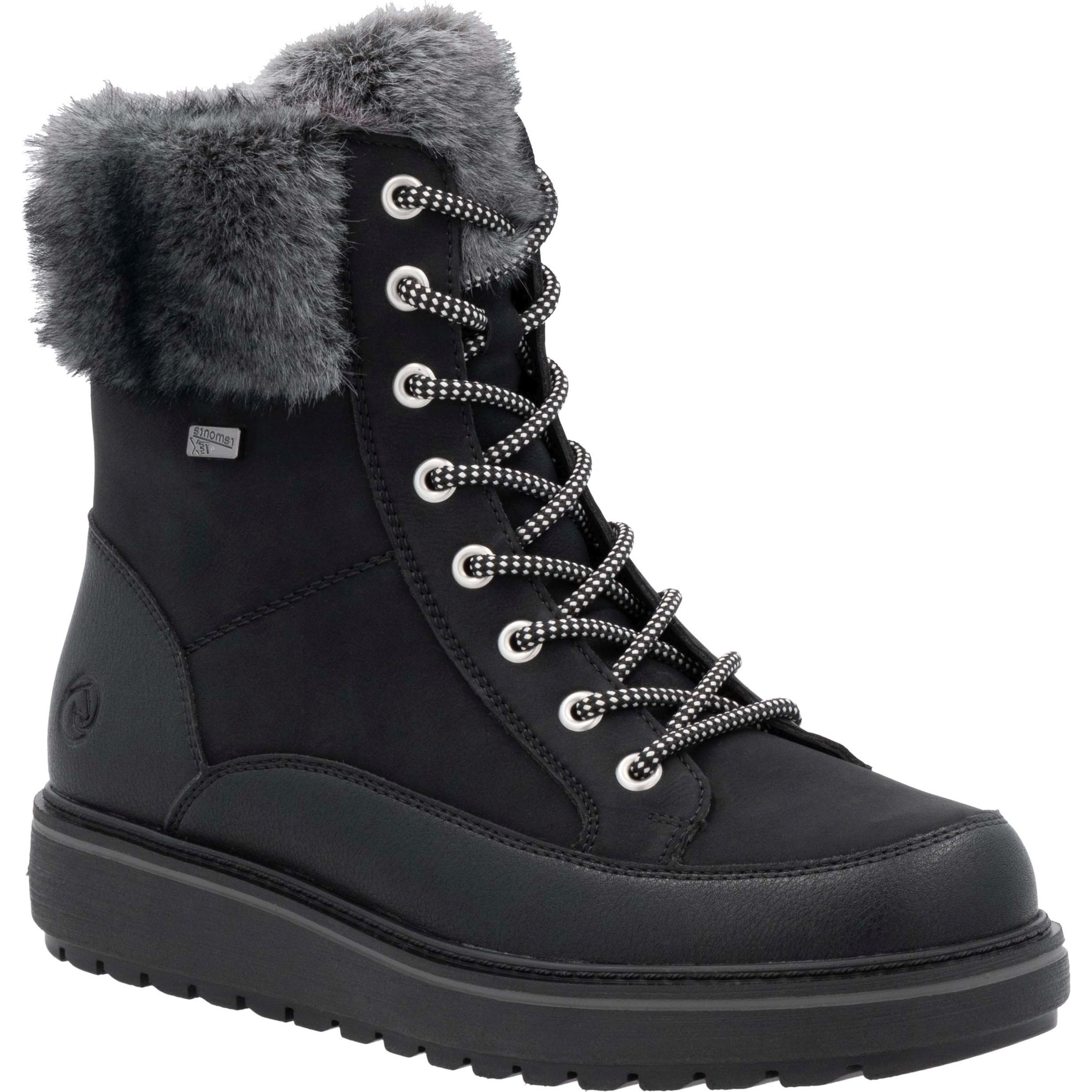 REMONTE Aulinukai moterims, Juoda, Ladies mid height boots 1