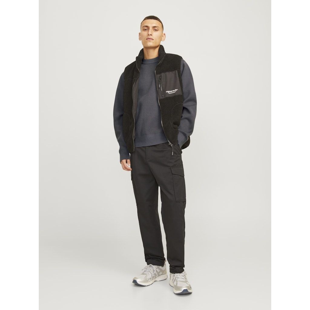 JACK & JONES Megztinis vyrams, Pilka, Vester bro knit crew neck 7