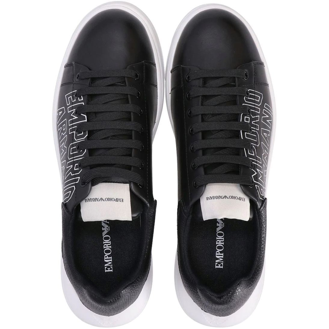 EMPORIO ARMANI Sportiniai bateliai vyrams, Juoda, Sneaker 4