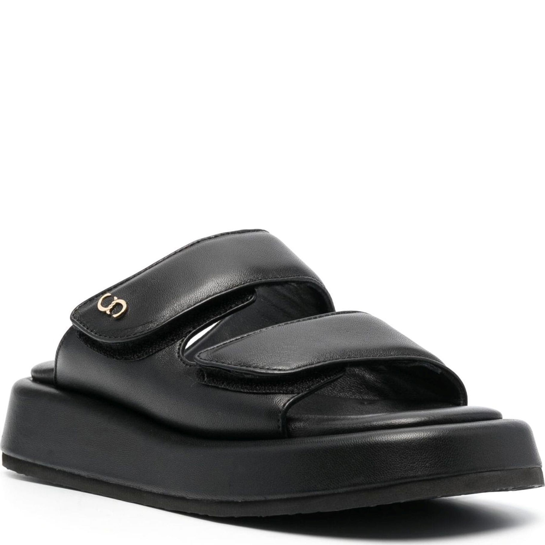 CESARE CASADEI Šlepetės moterims, Juoda, Ciabatta sandals 1