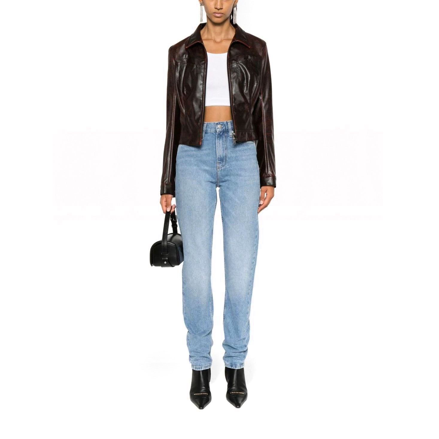 CALVIN KLEIN JEANS Tiesūs džinsai -moterims, Mėlyna, Authentic slim straight 2