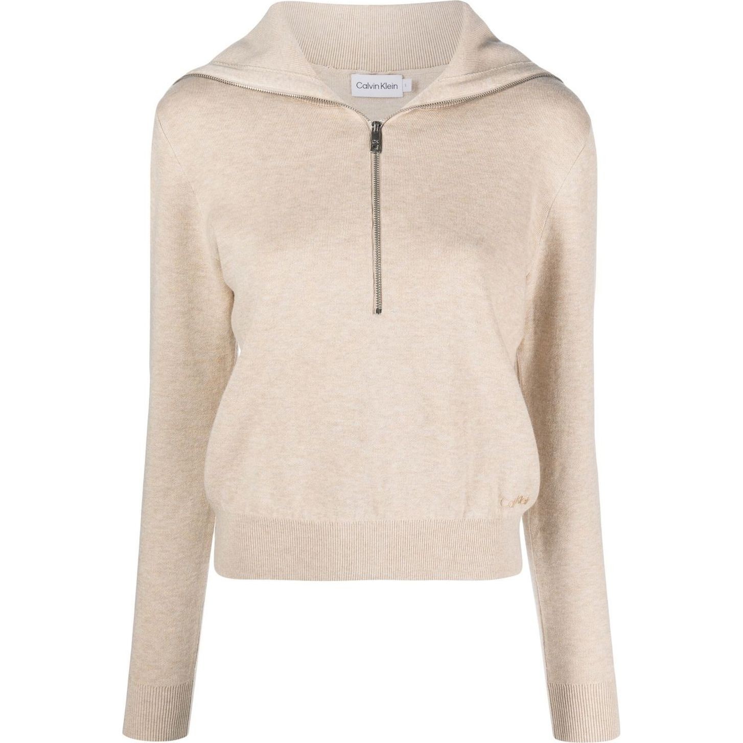 CALVIN KLEIN Sportinis nertinis moterims, Smėlio, Pullovers 1