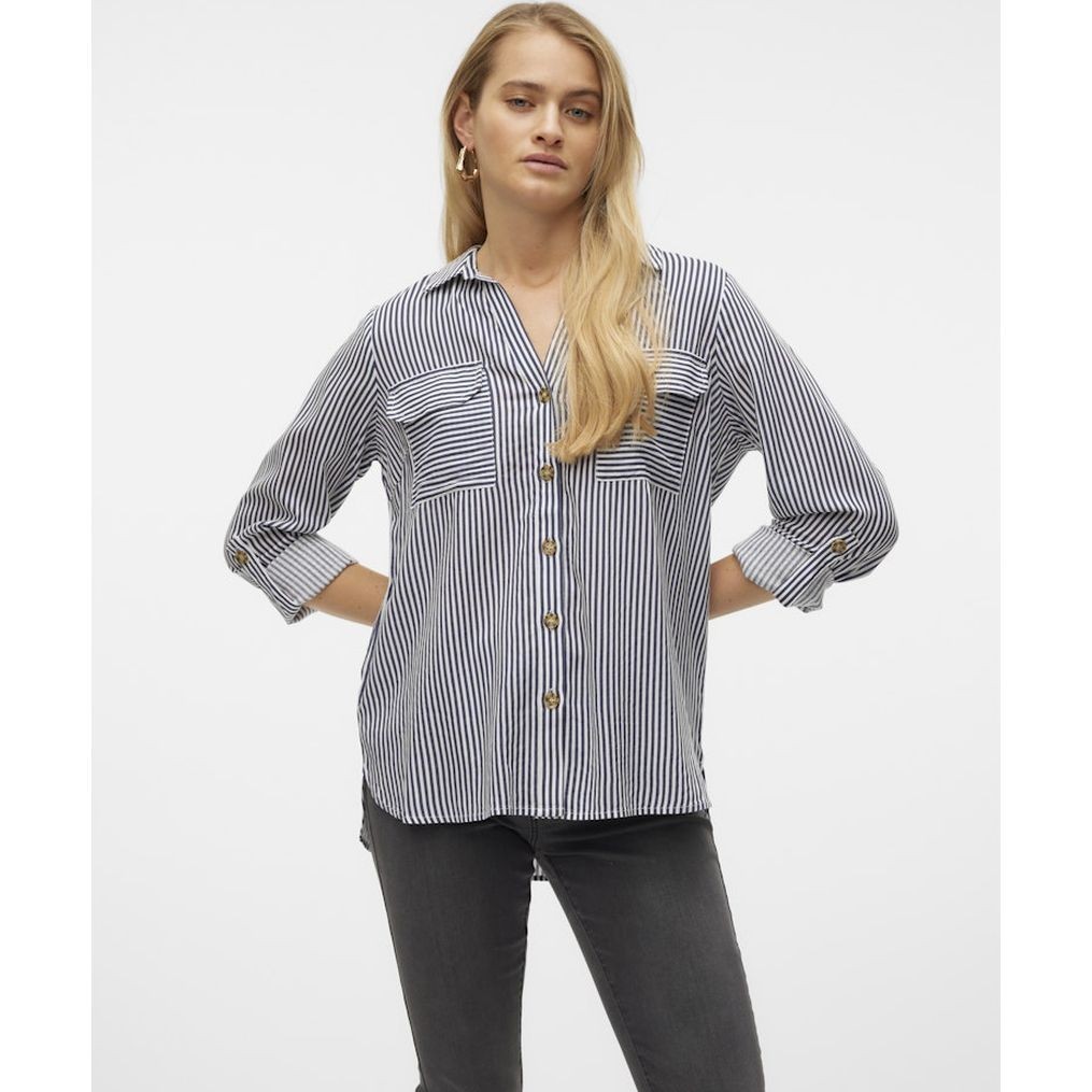 VERO MODA Marškiniai moterims, Balta, Vmbumpy shirts 2