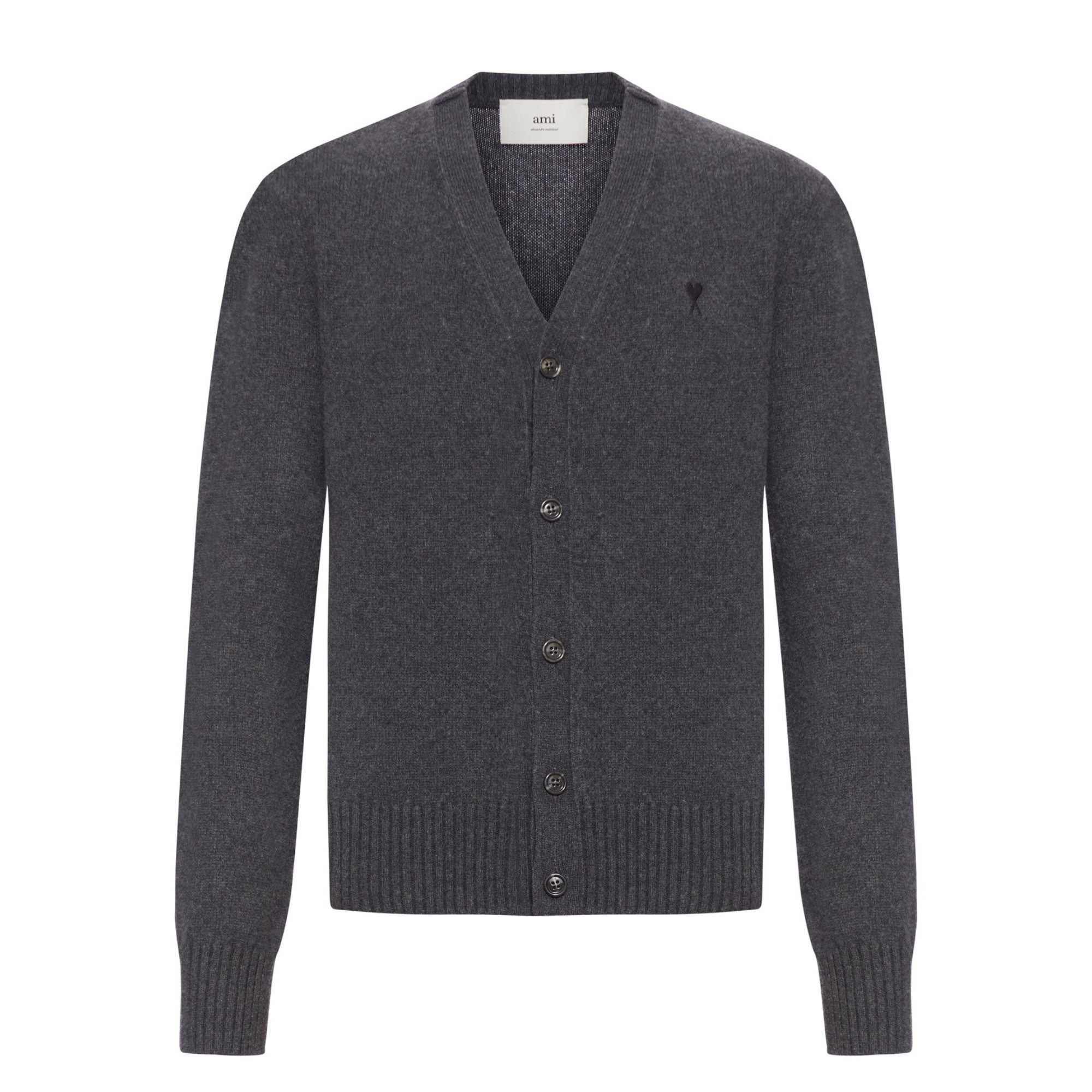 AMI PARIS Kardiganas vyrams, Juoda, Ami de coeur cardigan