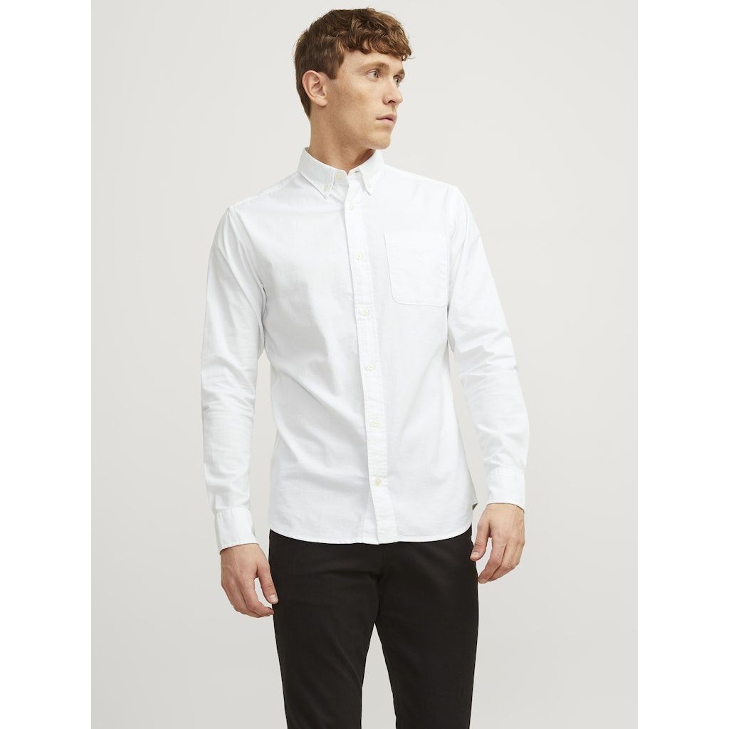 JACK & JONES Marškiniai vyrams, Balta, JPRBROOK OXFORD SHIR 2