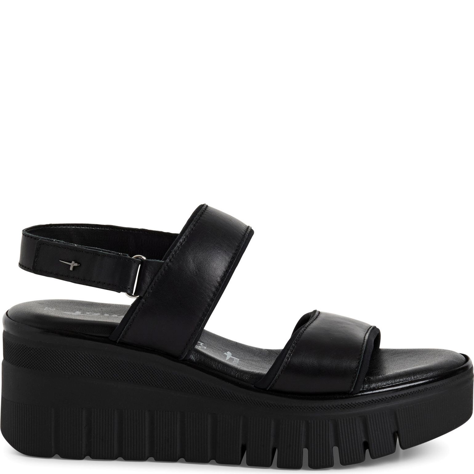 TAMARIS Basutės moterims, Juoda, Wedge/plat sandals 2
