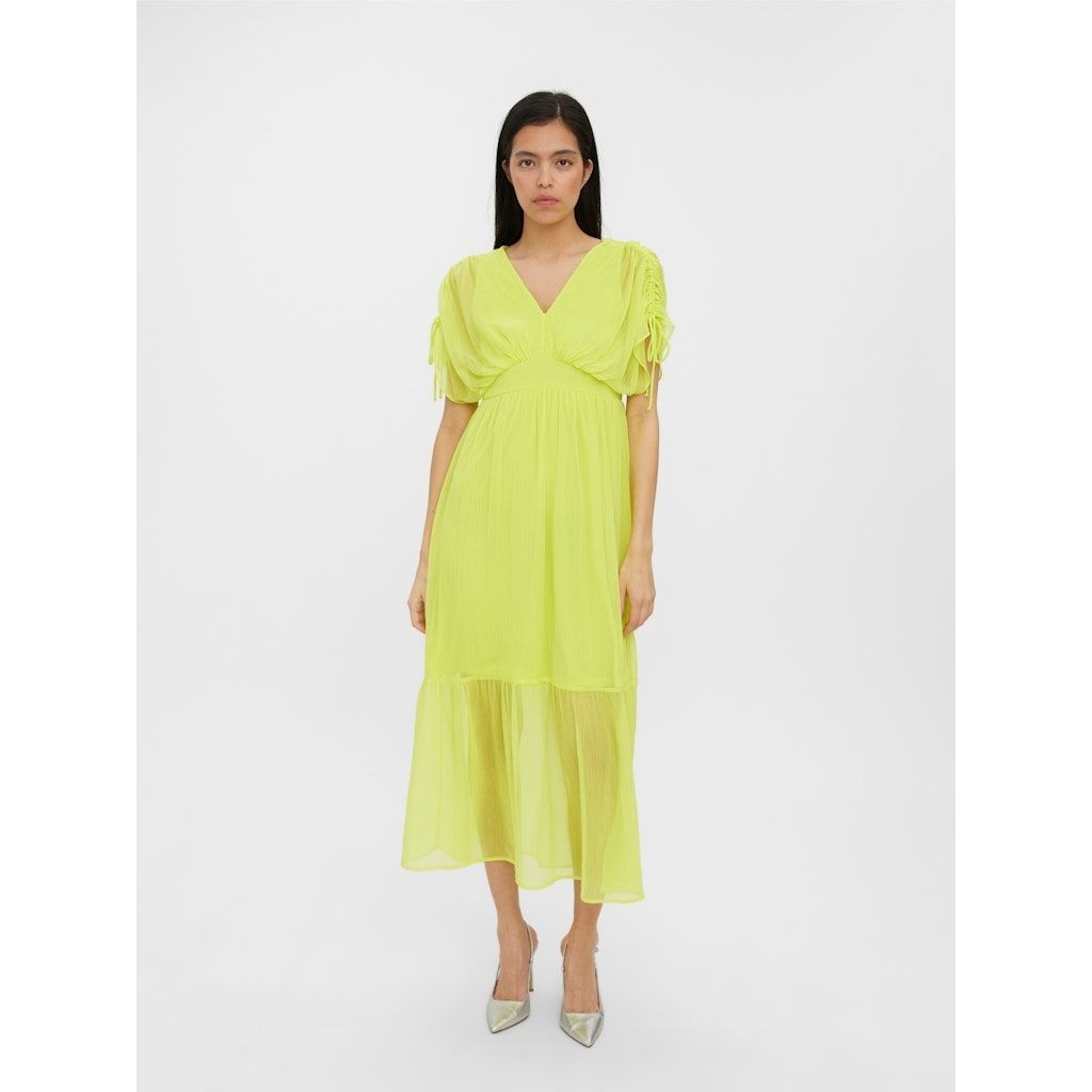 VERO MODA Maxi suknelė moterims, Geltona, VMTHEODORA SL V-NECK 5