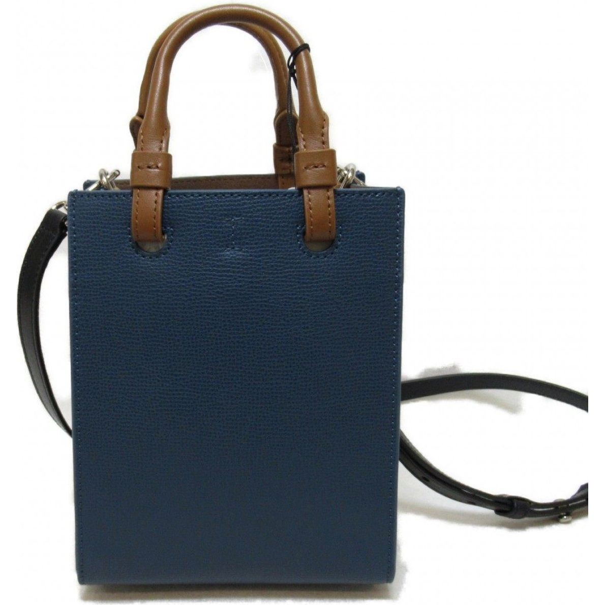 FURLA Pirkinių krepšys moterims, Mėlyna, Furla varsity style mini tote 2