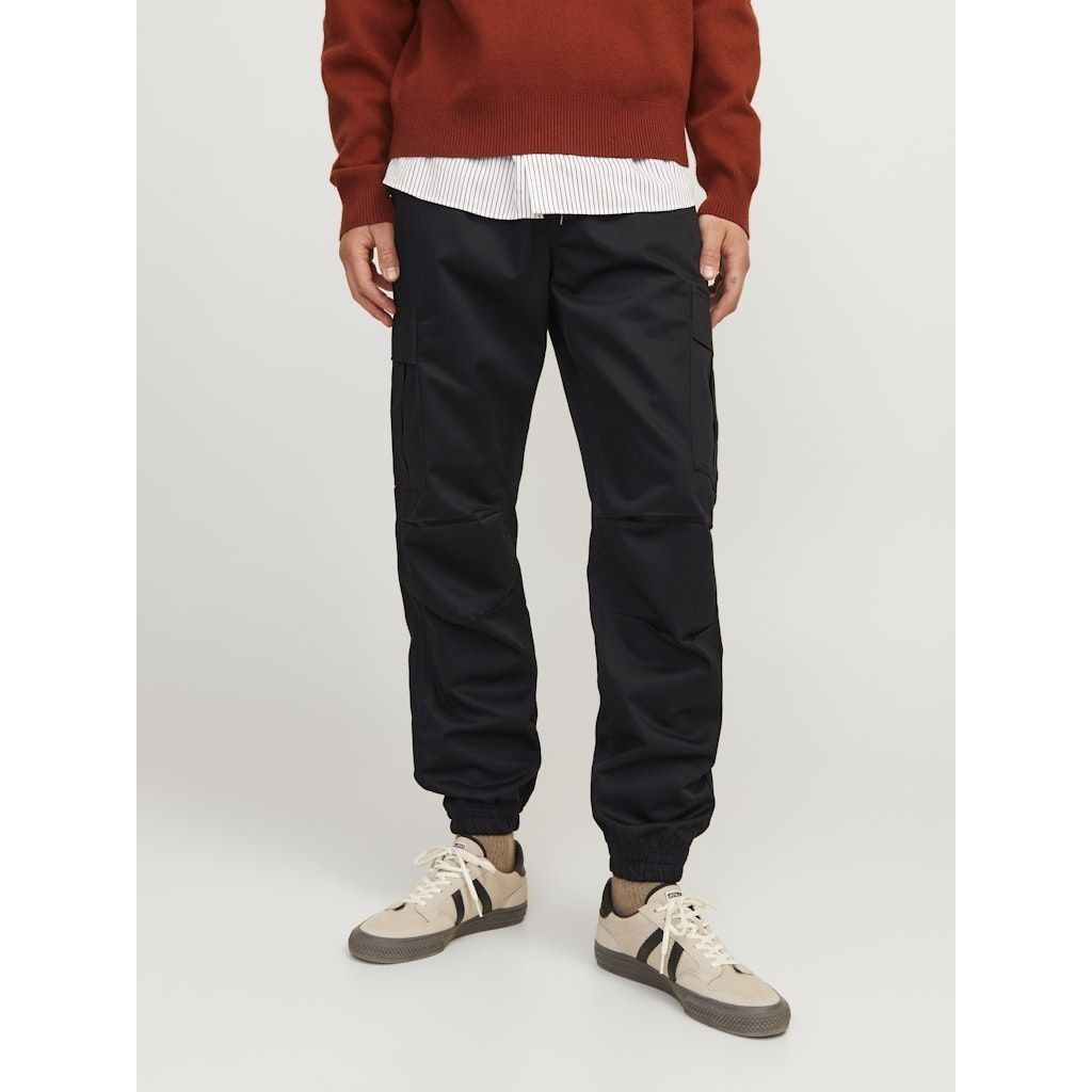 JACK & JONES Laisvalaikio kelnės vyrams, Juoda, Kane 3