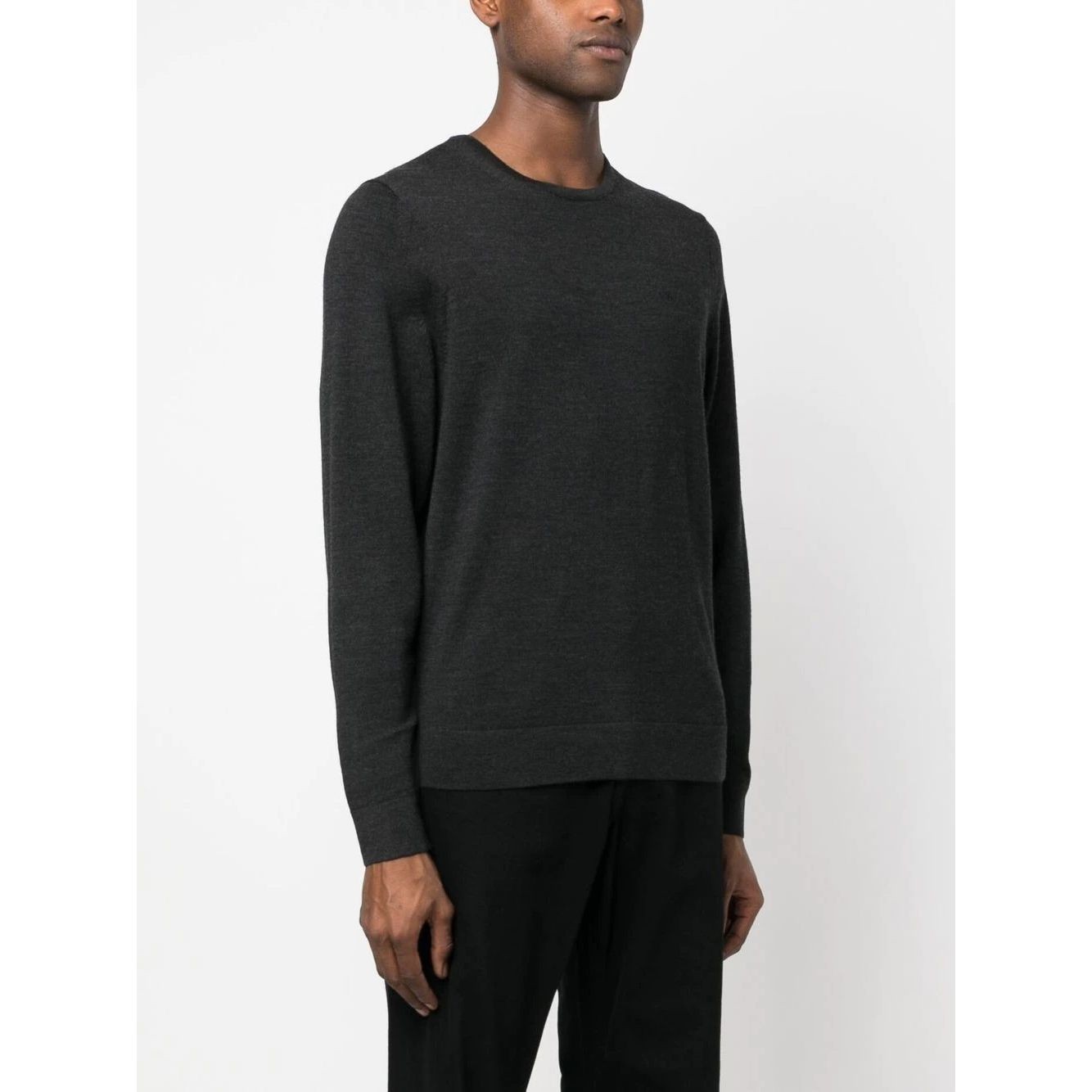 CALVIN KLEIN Megztinis vyrams, Juoda, Superior crew neck sweater 3