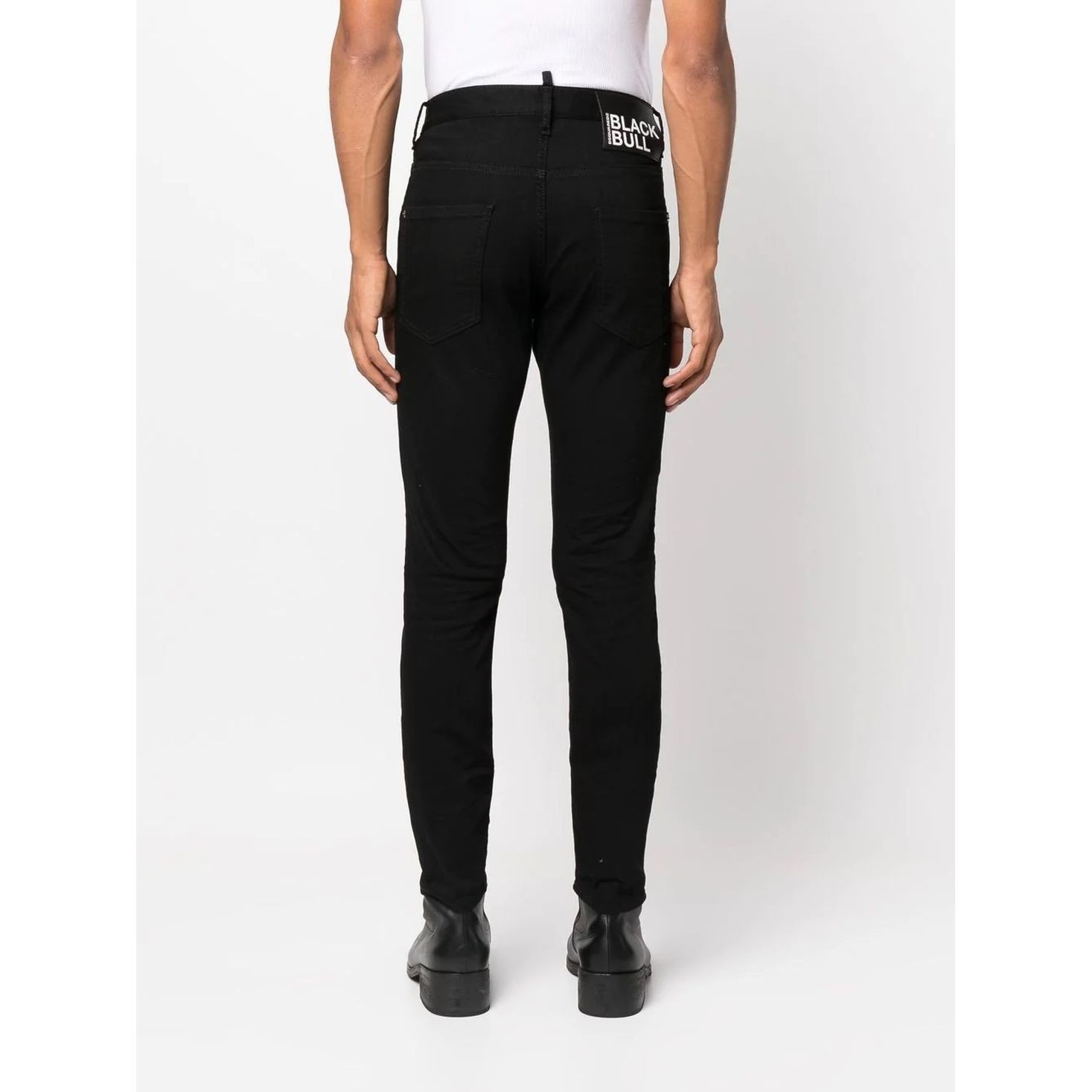 DSQUARED2 Aptempti džinsai vyrams, Juoda, Pants 5 pockets 3