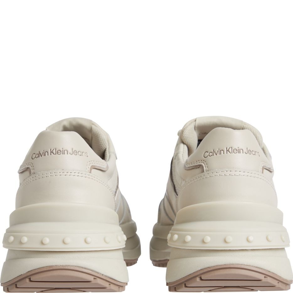 CALVIN KLEIN JEANS Sportiniai bateliai moterims, Smėlio, CHUNKY SNEAKER RIBBON W 5
