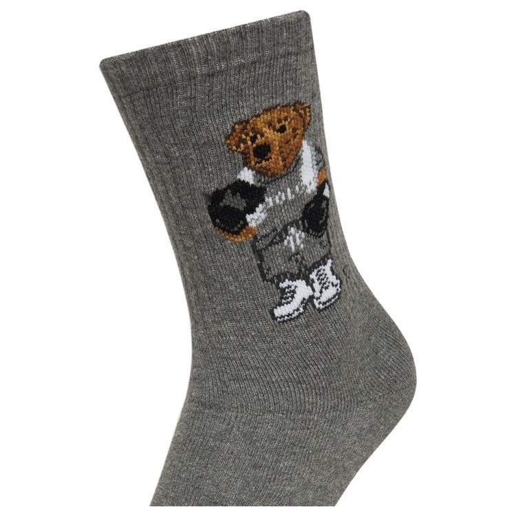 POLO RALPH LAUREN Kojinės moterims, Pilka, Crew sock single 3