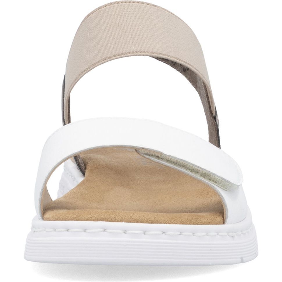 RIEKER Basutės moterims, Balta, SANDALS 6