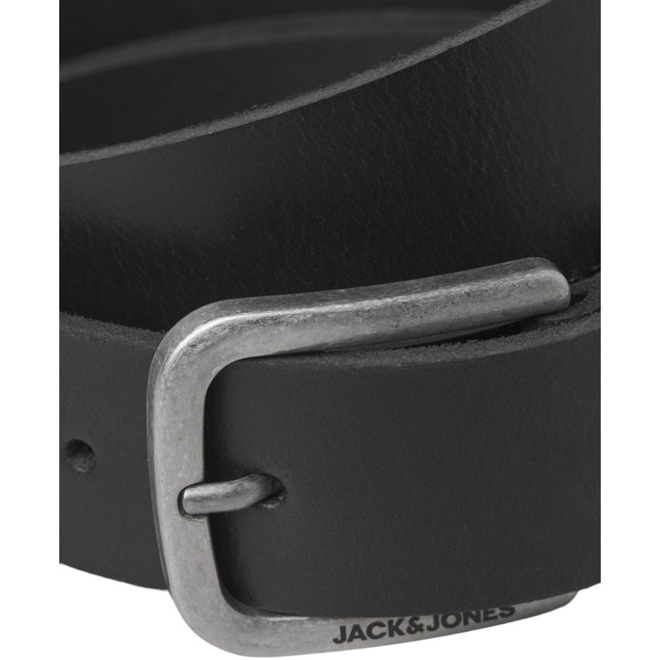 JACK & JONES Diržas vyrams, Juoda, Gio leather belt 2
