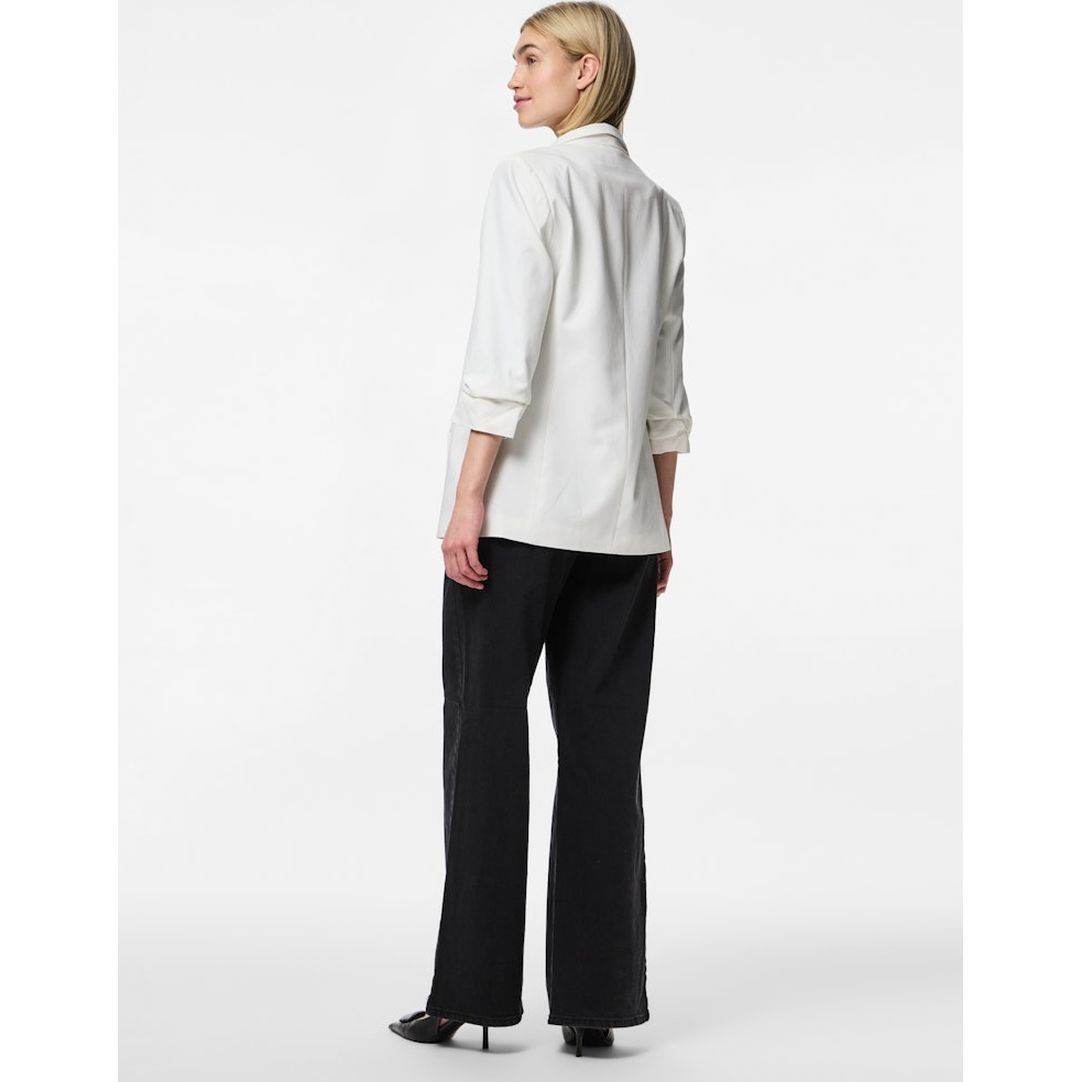 PIECES Švarkas moterims, Balta, Bosella 3/4 blazer 3