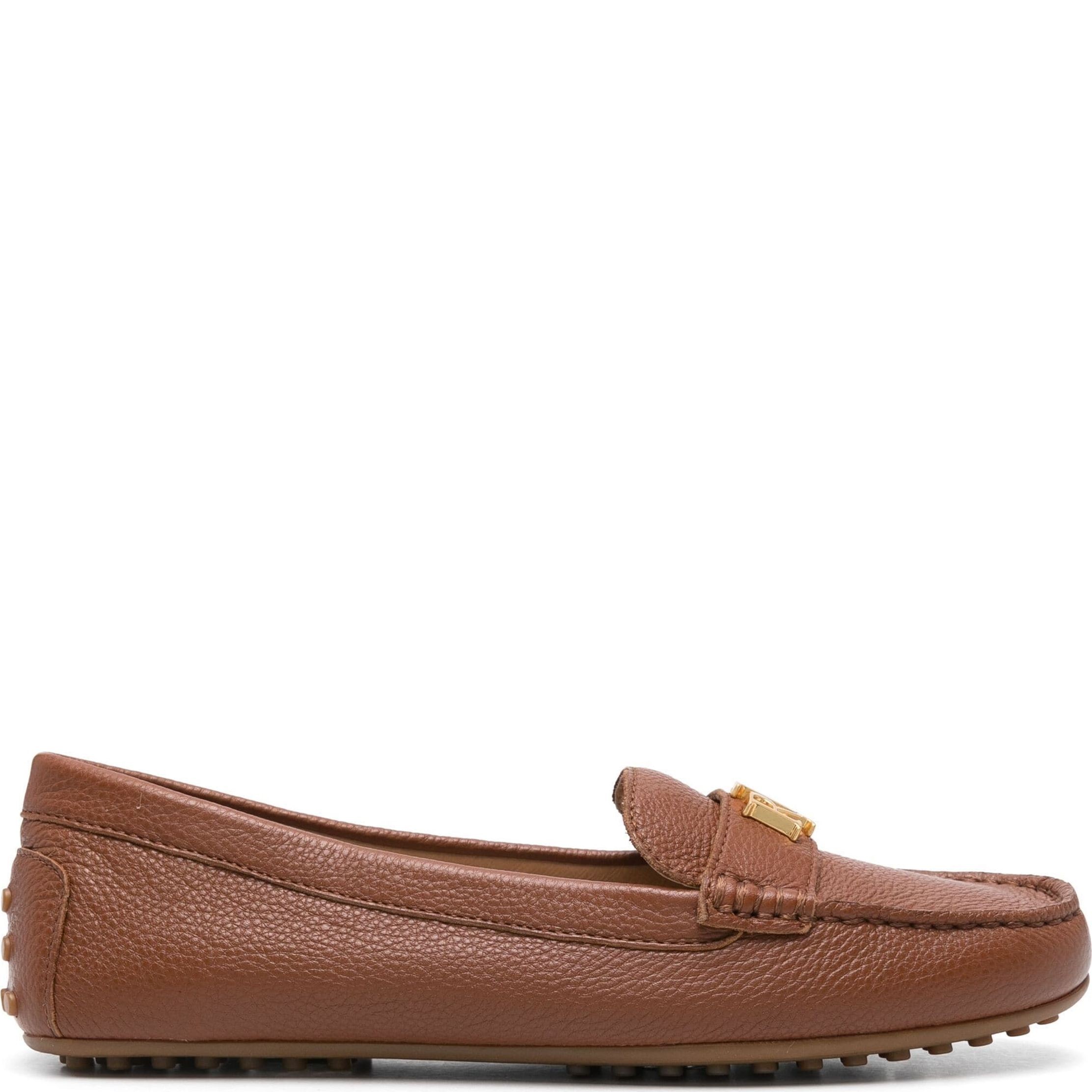 LAUREN RALPH LAUREN Mokasinai moterims, Ruda, Barnsbury flats driver 2