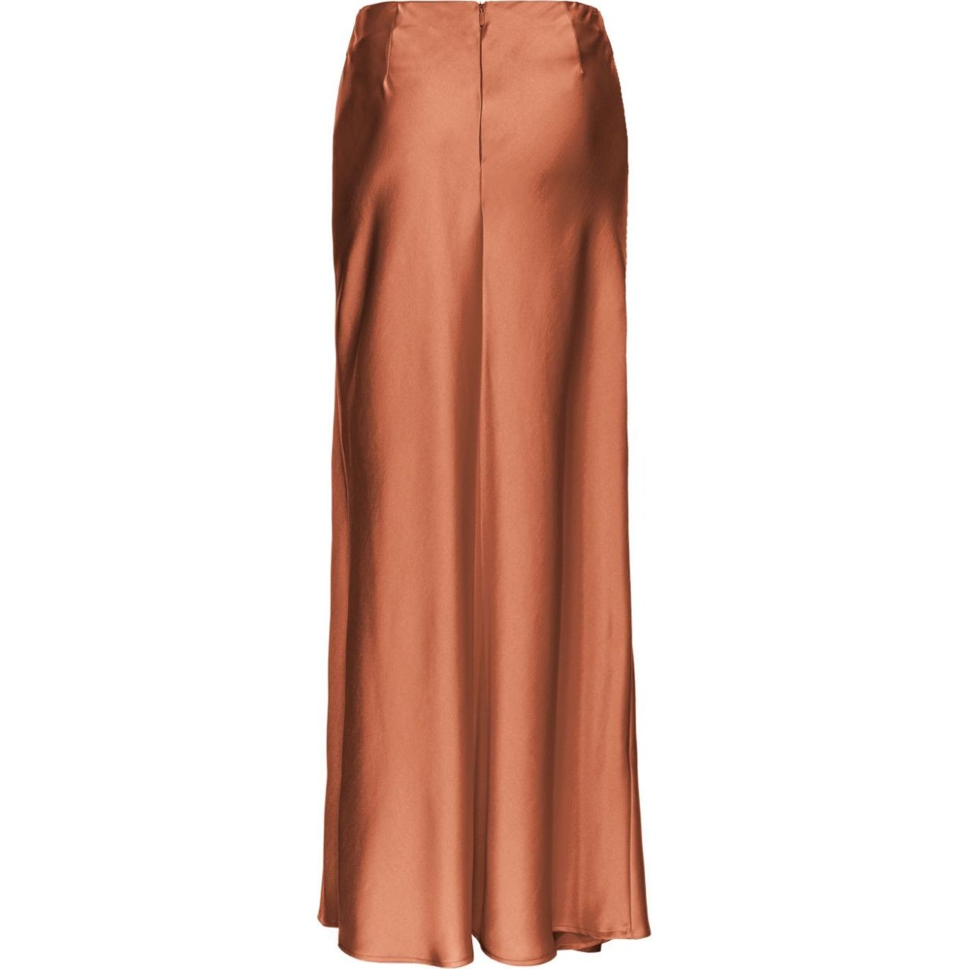 PINKO Midi sijonas moterims, Ruda, Elegant hammered satin skirt 2