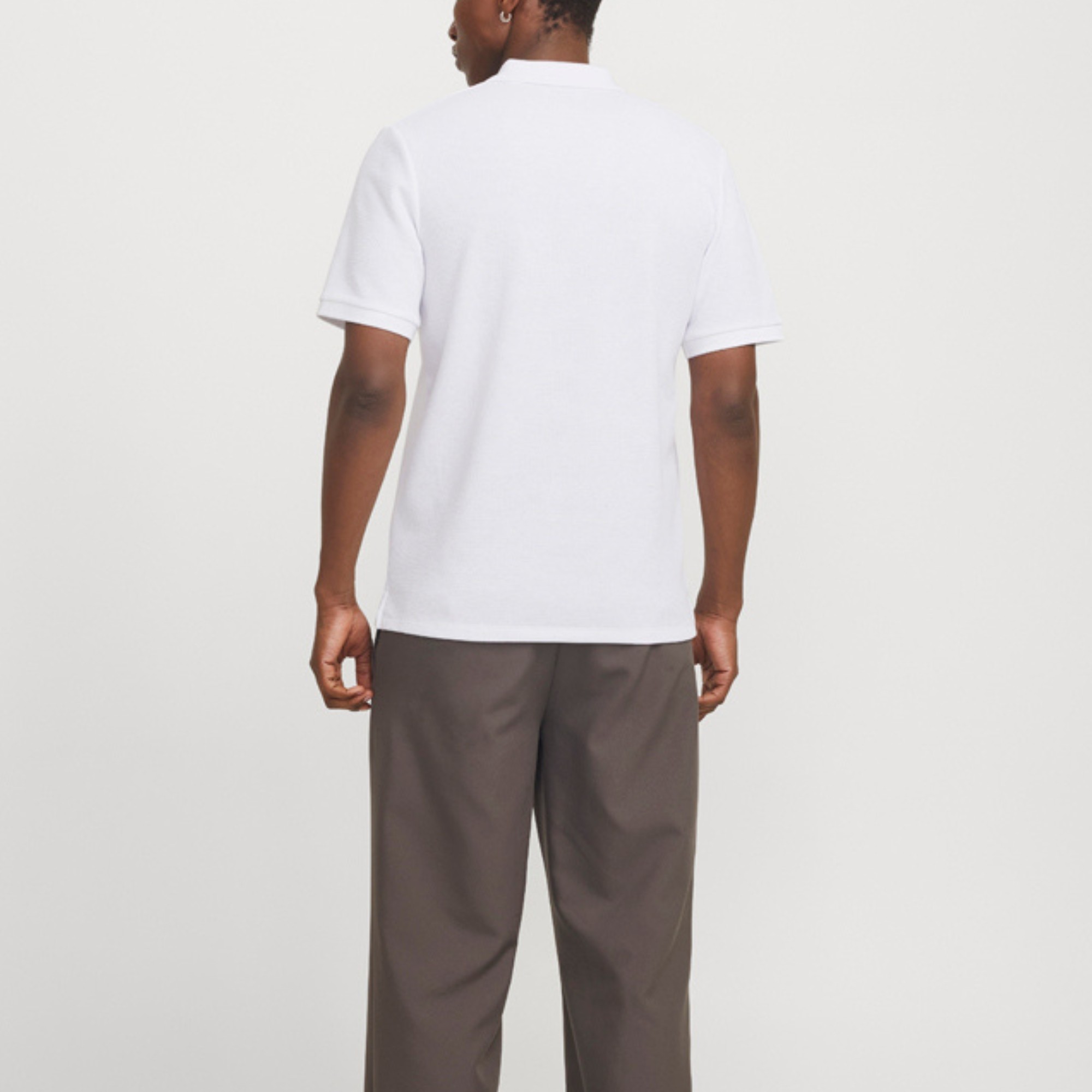 JACK & JONES Polo marškiniai trumpos rank. vyrams, Balta, Austin 2