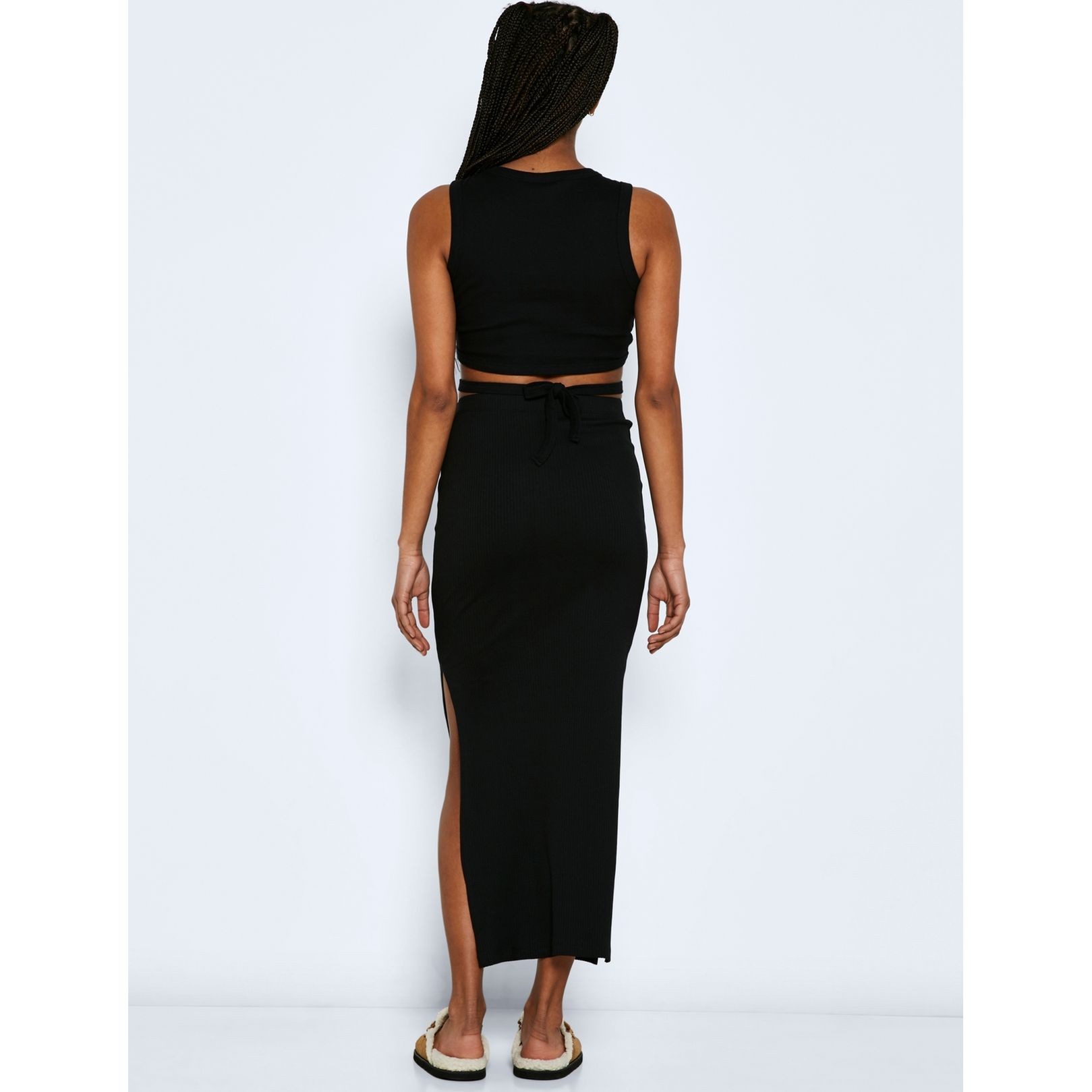 NOISY MAY Palaidinės moterims, Juoda, NMMAYA S/L TIE FRONT 3