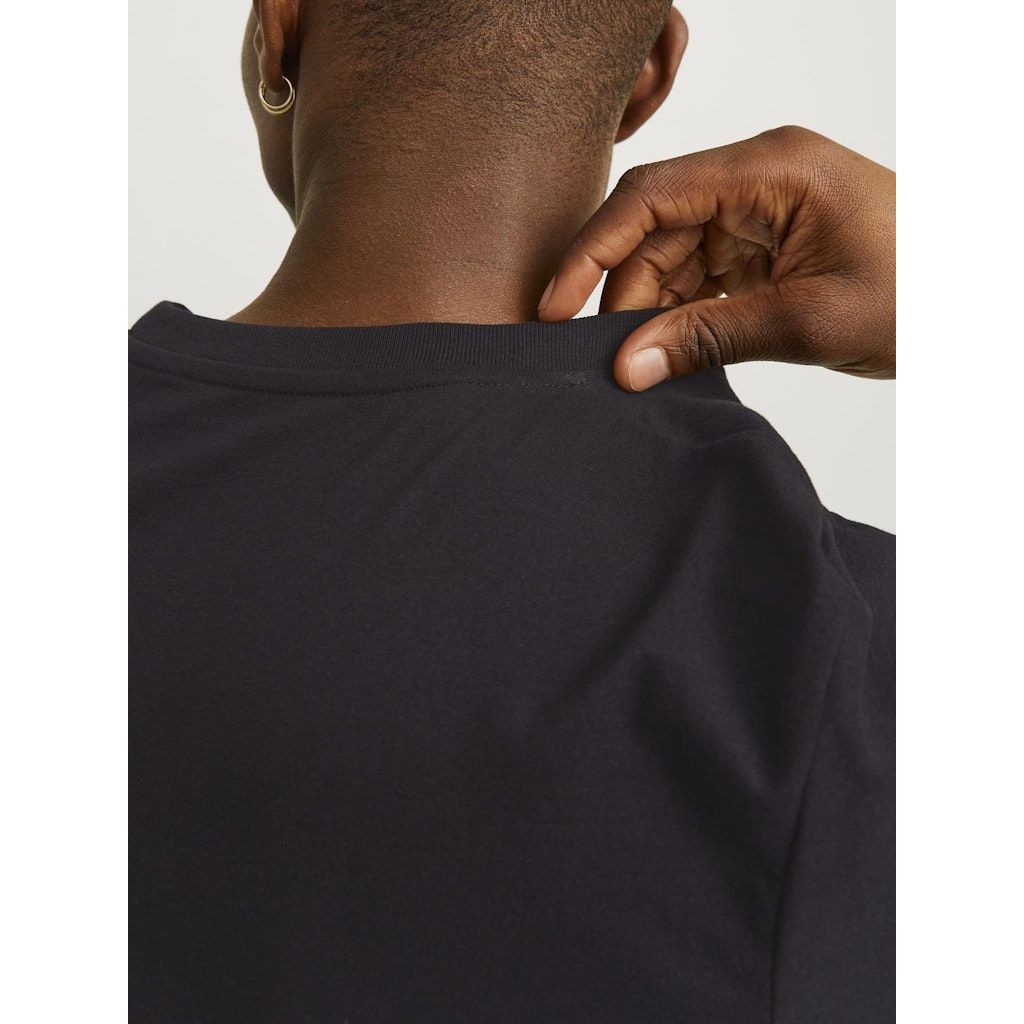JACK & JONES Marškinėliai vyrams, Juoda, JORSTAR TEE SS CREW 5