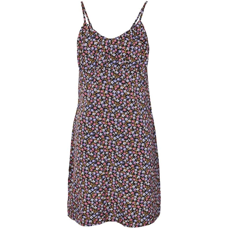 NOISY MAY Mini suknelė moterims, Juoda, NMRUE STRAP MINI DRES 1