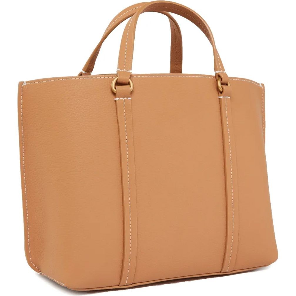 PINKO Pirkinių krepšys moterims, Ruda, Carrie leather tote bag 2