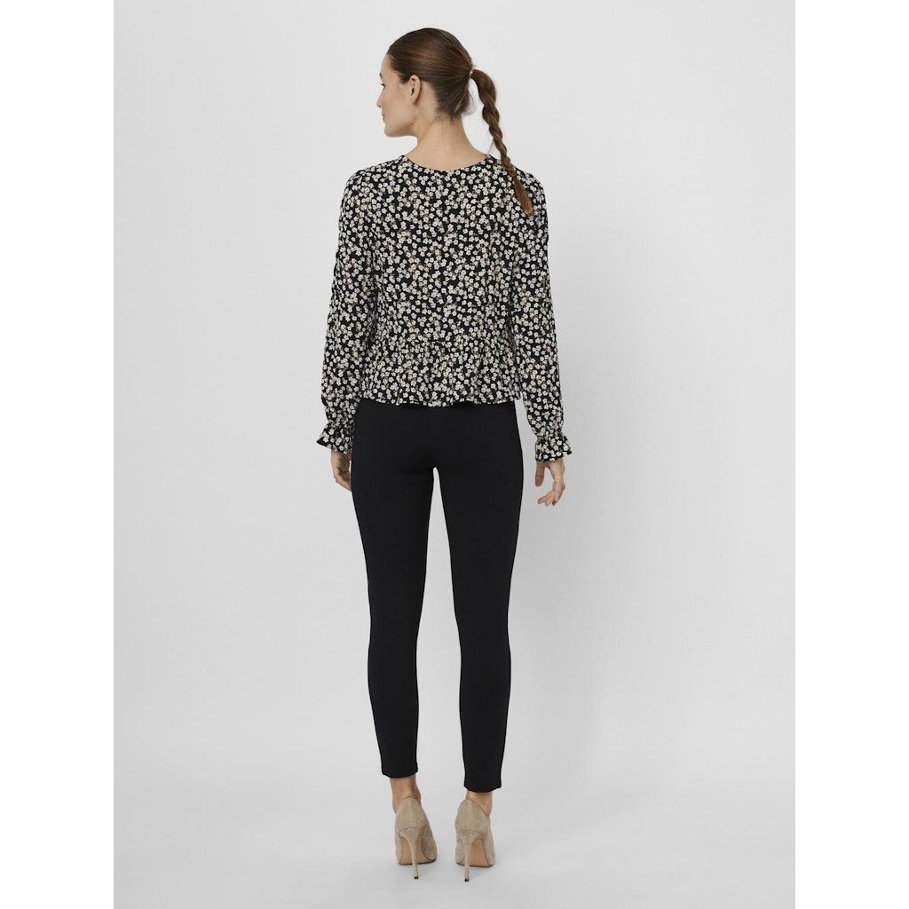 VERO MODA Palaidinės moterims, Juoda, VMSALINA LS CROPPED 3