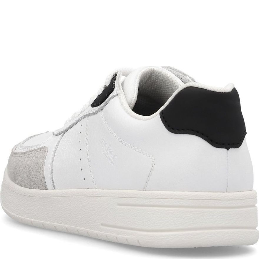 RIEKER Laisvalaikio bateliai vyrams, Balta, LEISURE 4