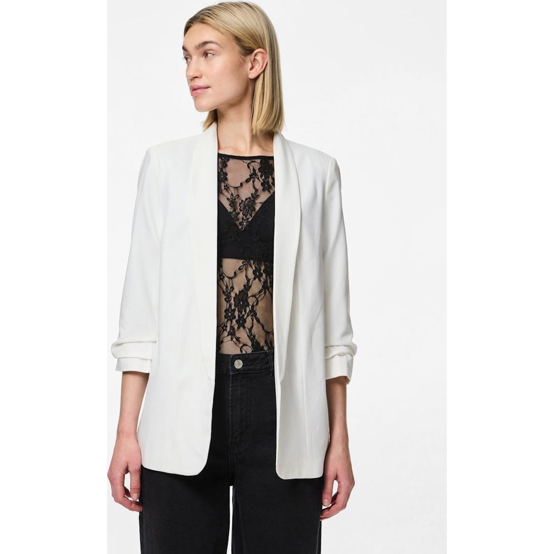 PIECES Švarkas moterims, Balta, Bosella 3/4 blazer 2