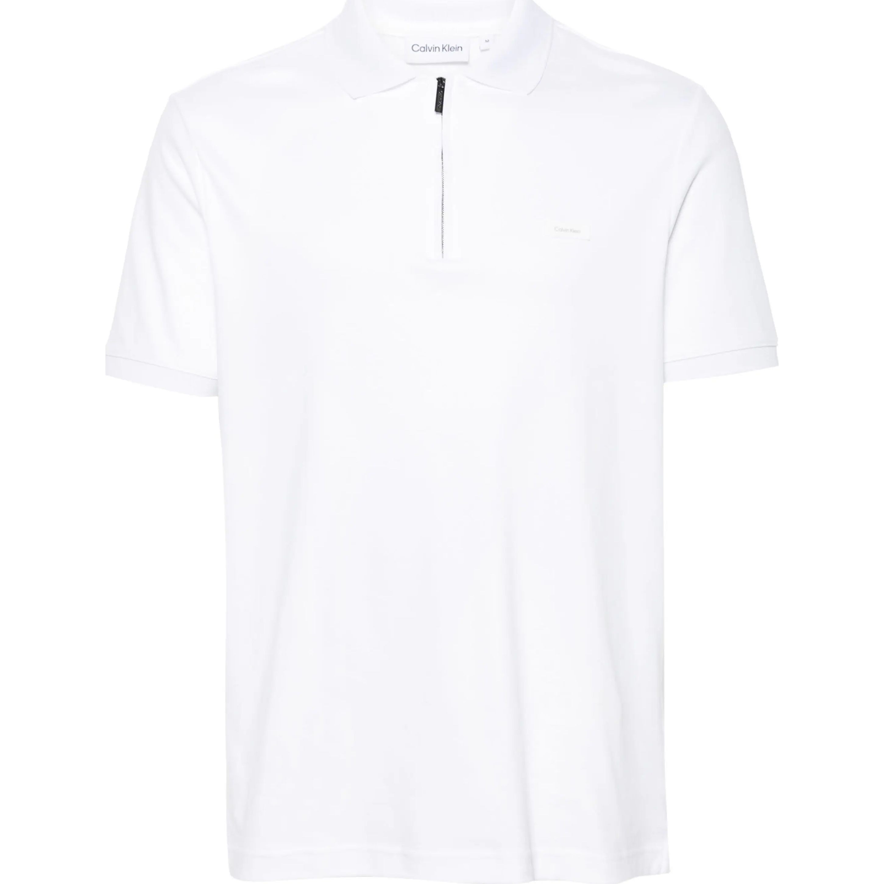 CALVIN KLEIN Polo marškiniai trumpos rank. vyrams, Balta, S/s polo 1