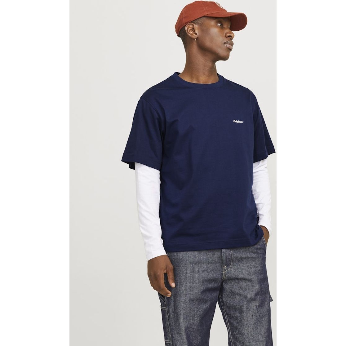 JACK & JONES Marškinėliai vyrams, Mėlyna, Paros easter sketch tee 5