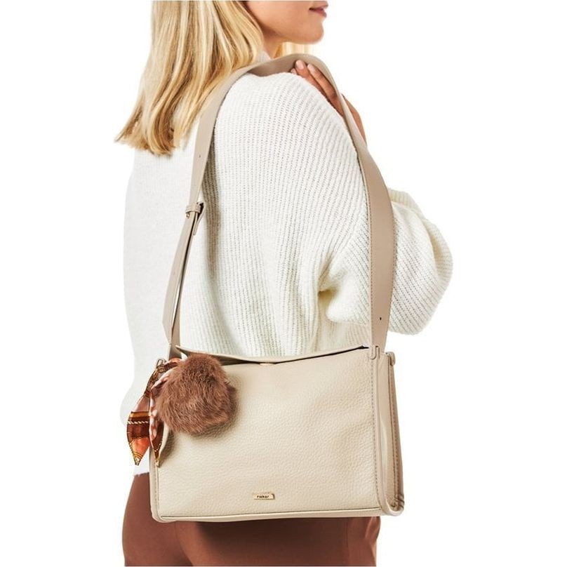 RIEKER Pirkinių krepšys, Smėlio, Tote bag 7