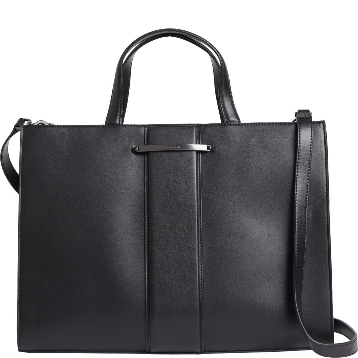 CALVIN KLEIN Pirkinių krepšys moterims, Juoda, Bar hardware shopper 1